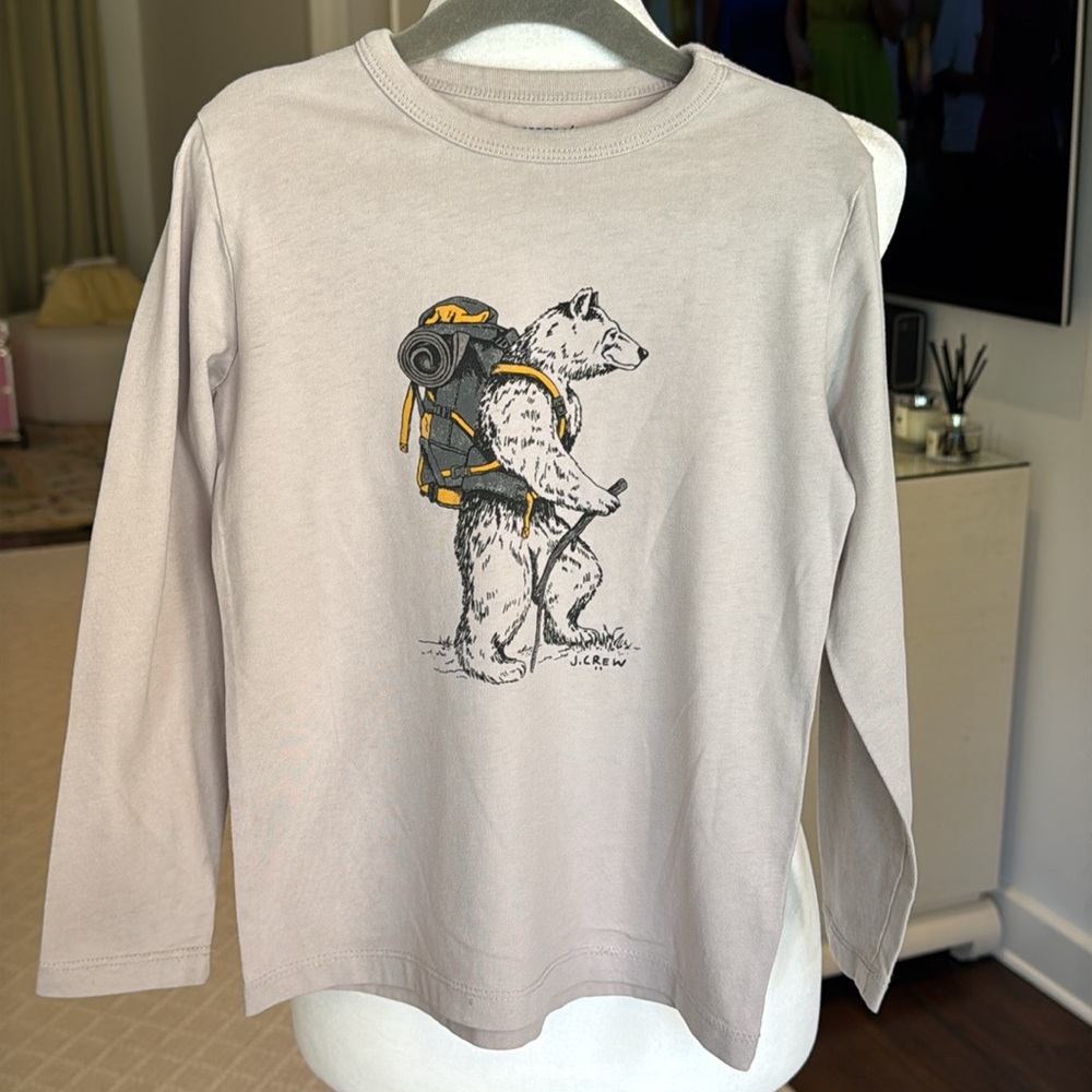 Crewcuts - Boys’ Hiking Bear Long Sleeve Graphic Tee - Size: XS (4-5) - Picture 5 of 10